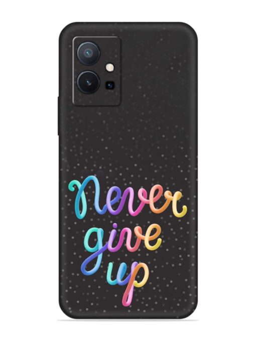 Colorful Stylized Rainbow Embossed Soft Silicone Case for Vivo T1 (5G) Zapvi