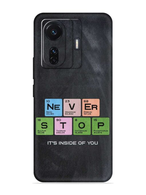 Never Stop It'S Inside Of You Embossed Soft Silicone Case for Vivo T1 Pro (5G)