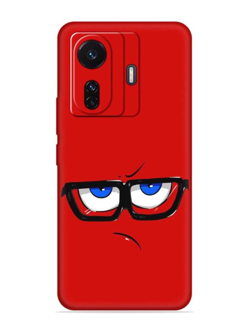 Rad Angry Face Embossed Soft Silicone Case for Vivo T1 Pro (5G)