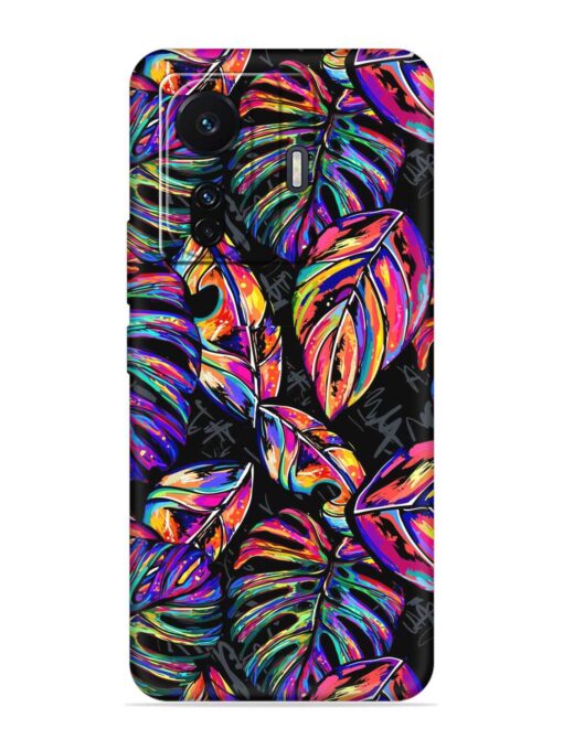 Tropical Seamless Vector Embossed Soft Silicone Case for Vivo T1 Pro (5G) Zapvi