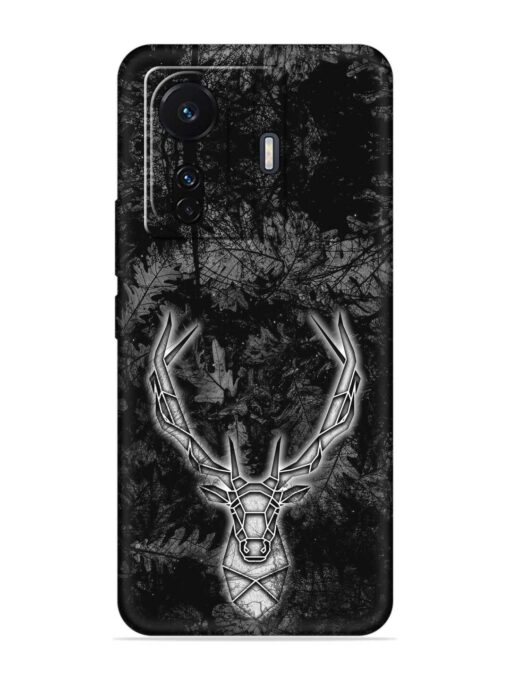 Ancient Deer Embossed Soft Silicone Case for Vivo T1 Pro (5G)