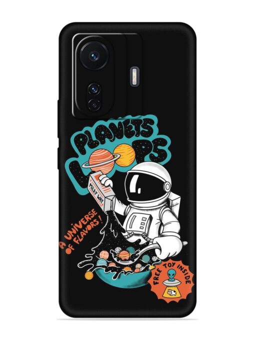 Planets Loop Embossed Soft Silicone Case for Vivo T1 Pro (5G)