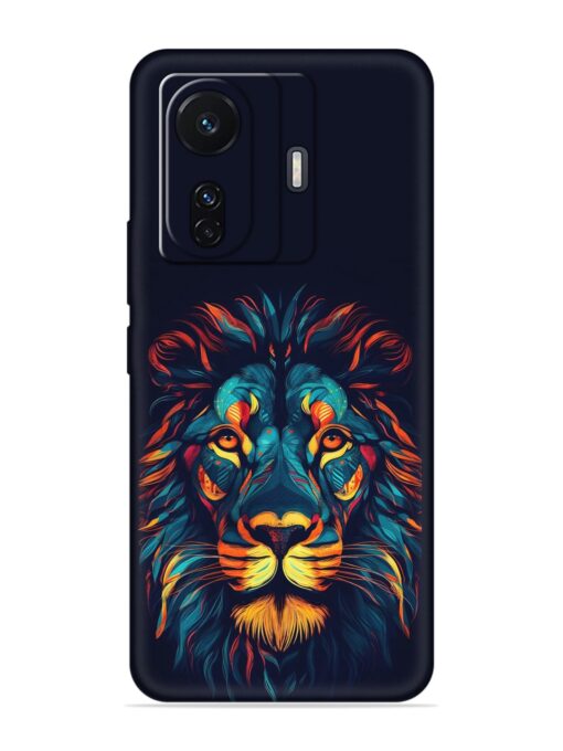 Colorful Lion Embossed Soft Silicone Case for Vivo T1 Pro (5G) Zapvi