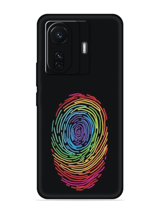 Fingerprint Of Thumb Art Embossed Soft Silicone Case for Vivo T1 Pro (5G) Zapvi