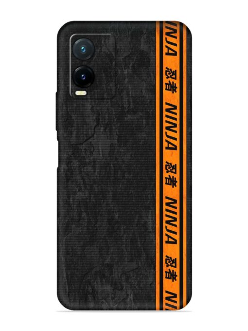 Ninja Srtips Embossed Soft Silicone Case for Vivo T1X Zapvi