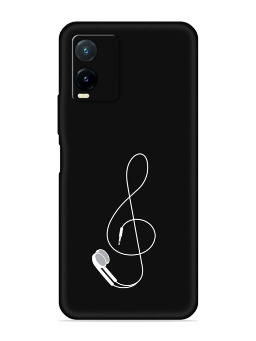 Music Earphone Vector Embossed Soft Silicone Case for Vivo T1X Zapvi