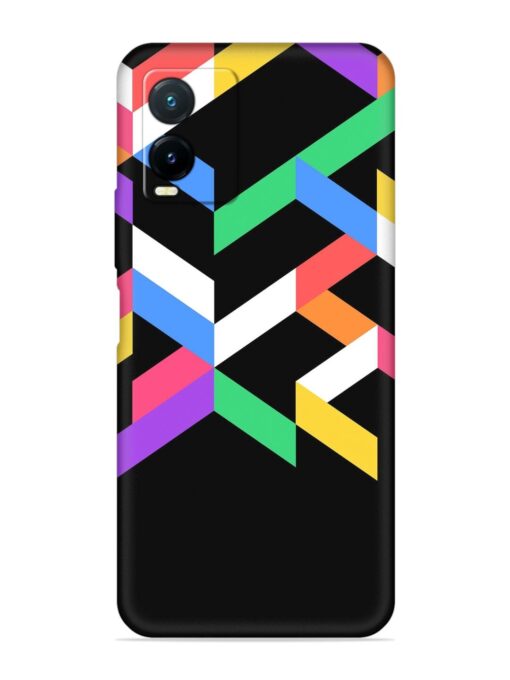 Colorshape Abstarct Embossed Soft Silicone Case for Vivo T1X Zapvi