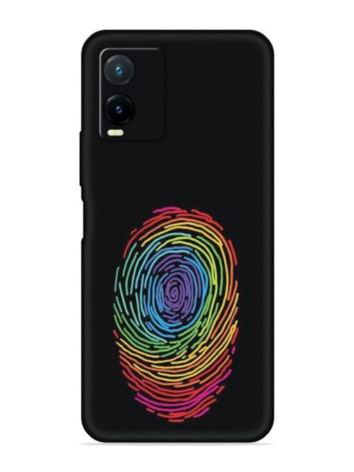 Fingerprint Of Thumb Art Embossed Soft Silicone Case for Vivo T1X Zapvi