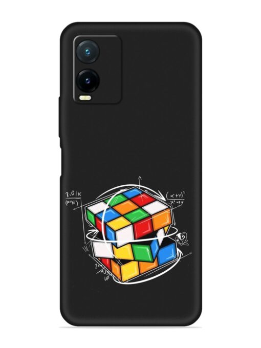 Cubik Vector Embossed Soft Silicone Case for Vivo T1X Zapvi