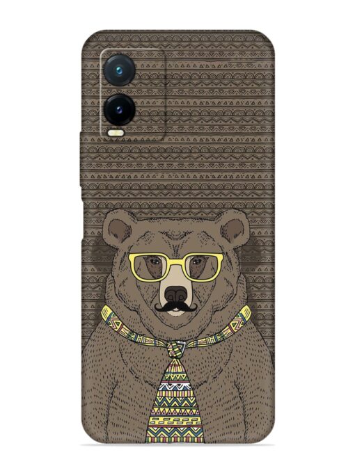 Grizzly Bear Embossed Soft Silicone Case for Vivo T1X Zapvi