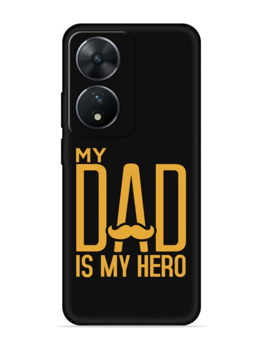 My Dad Is My Hero Embossed Soft Silicone Case for Vivo T2 (5G)