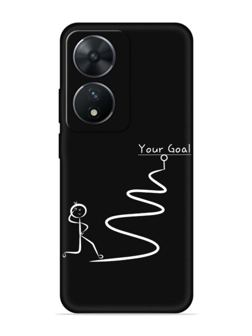 Your Goal Embossed Soft Silicone Case for Vivo T2 (5G)