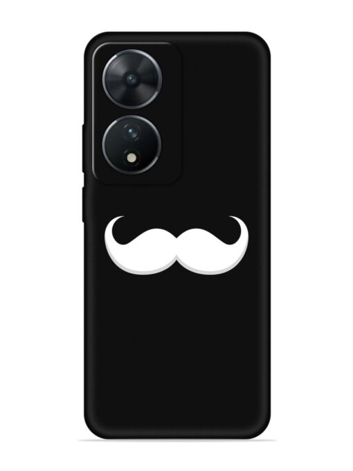 Mustache Vector Embossed Soft Silicone Case for Vivo T2 (5G)