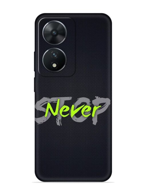 Never Stop Embossed Soft Silicone Case for Vivo T2 (5G)