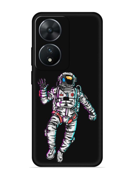 Spaceman Embossed Soft Silicone Case for Vivo T2 (5G)