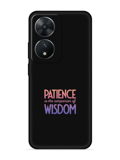 Patience Is The Embossed Soft Silicone Case for Vivo T2 (5G)