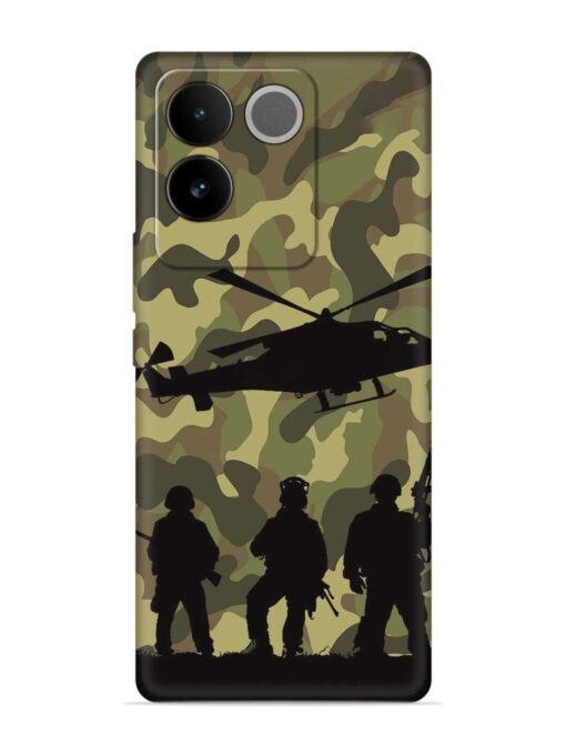 Army Heros Embossed Soft Silicone Case for Vivo T2 Pro (5G) Zapvi