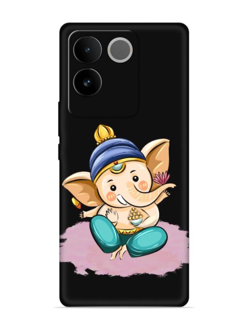 Bal Ganesh Vector Art Embossed Soft Silicone Case for Vivo T2 Pro (5G) Zapvi