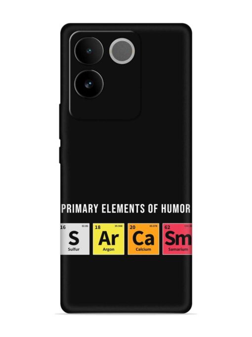 Primary Elements Humor Embossed Soft Silicone Case for Vivo T2 Pro (5G) Zapvi