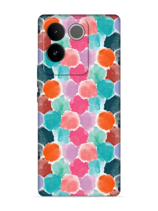 Colorful Seamless Pattern Embossed Soft Silicone Case for Vivo T2 Pro (5G) Zapvi