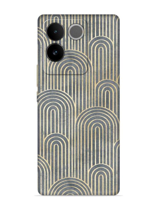 Art Deco Style Embossed Soft Silicone Case for Vivo T2 Pro (5G)