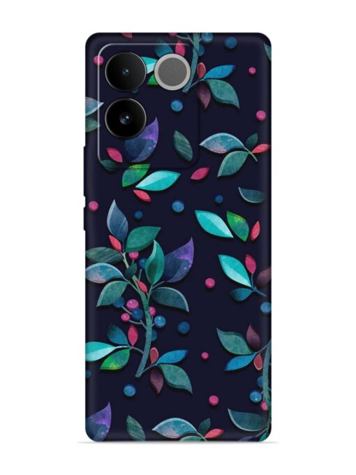 Decorative Watercolor Flower Embossed Soft Silicone Case for Vivo T2 Pro (5G) Zapvi