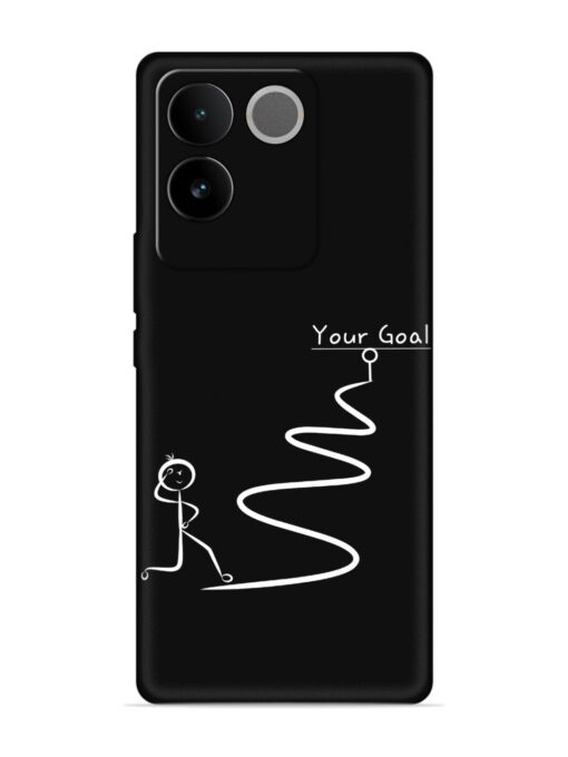 Your Goal Embossed Soft Silicone Case for Vivo T2 Pro (5G) Zapvi