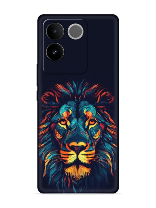 Colorful Lion Embossed Soft Silicone Case for Vivo T2 Pro (5G) Zapvi