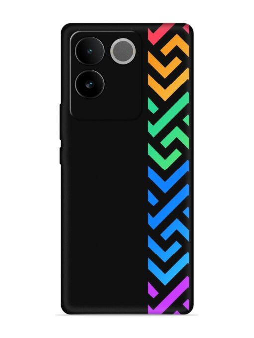 Colorshape Stripes Embossed Soft Silicone Case for Vivo T2 Pro (5G) Zapvi