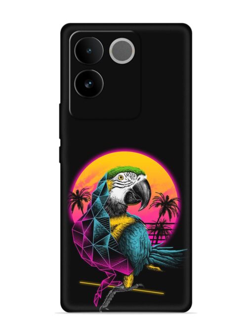 Rad Parrot Embossed Soft Silicone Case for Vivo T2 Pro (5G) Zapvi