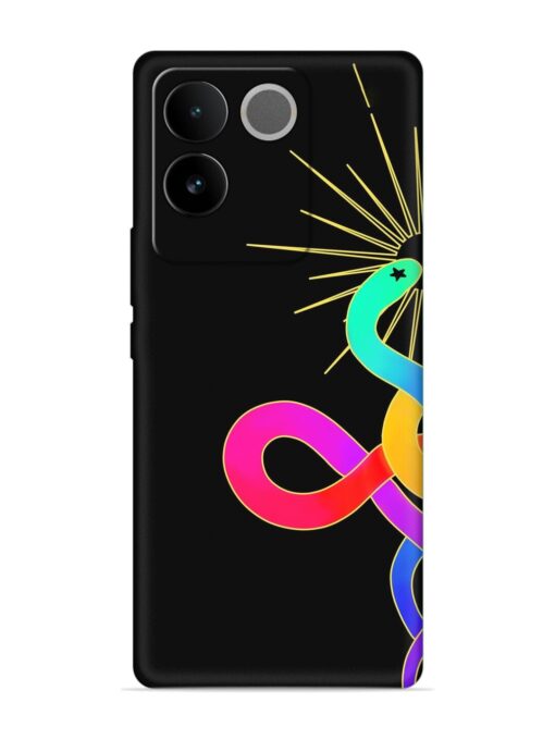 Art Geometric Abstraction Embossed Soft Silicone Case for Vivo T2 Pro (5G)