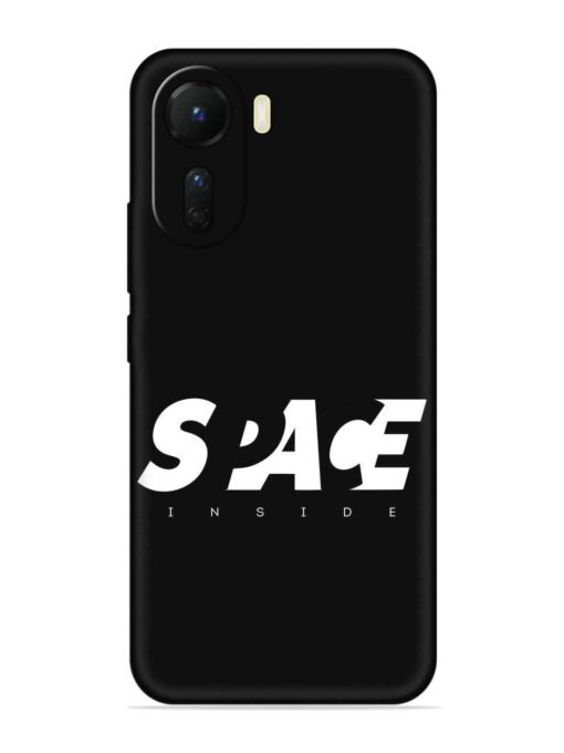 Space Typography Art Embossed Soft Silicone Case for Vivo T2X (5G)