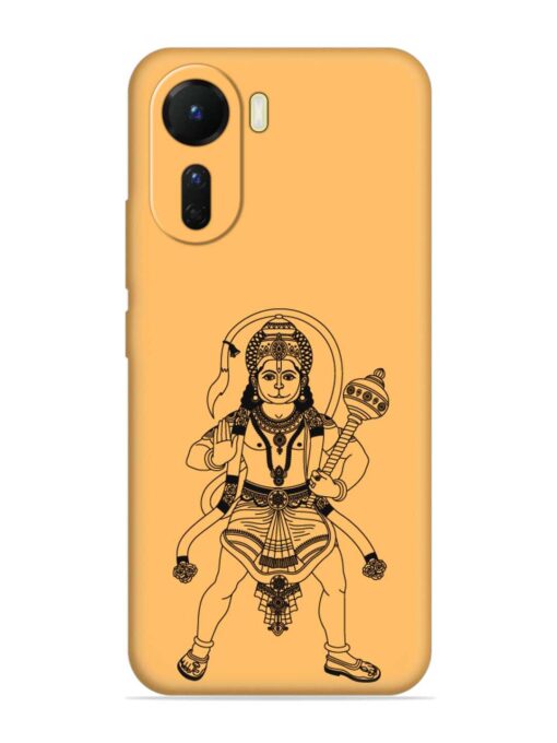 Indian God Hanuman Embossed Soft Silicone Case for Vivo T2X (5G)