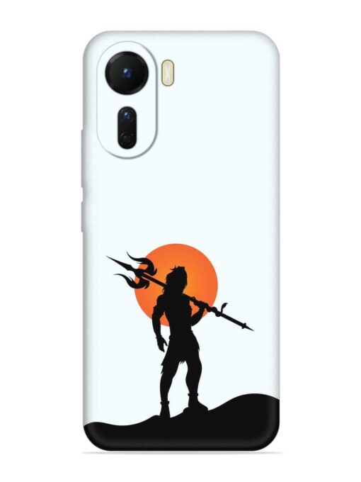 Lord Mahadev Trendy Embossed Soft Silicone Case for Vivo T2X (5G)