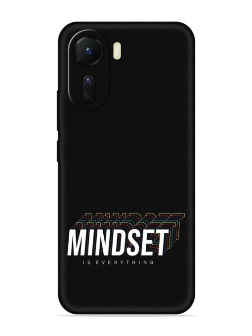 Mindset Everything Slogan Embossed Soft Silicone Case for Vivo T2X (5G)