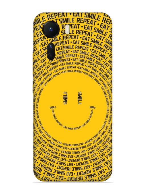 Smiley Embossed Soft Silicone Case for Vivo T2X (5G)