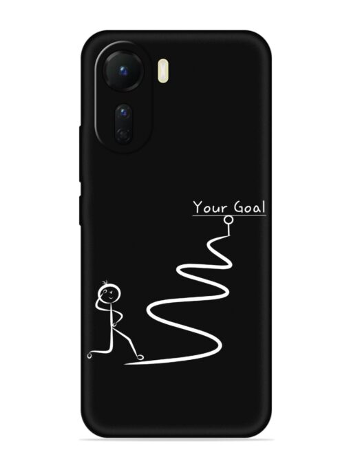 Your Goal Embossed Soft Silicone Case for Vivo T2X (5G)