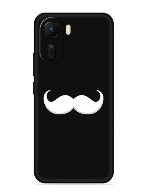 Mustache Vector Embossed Soft Silicone Case for Vivo T2X (5G)