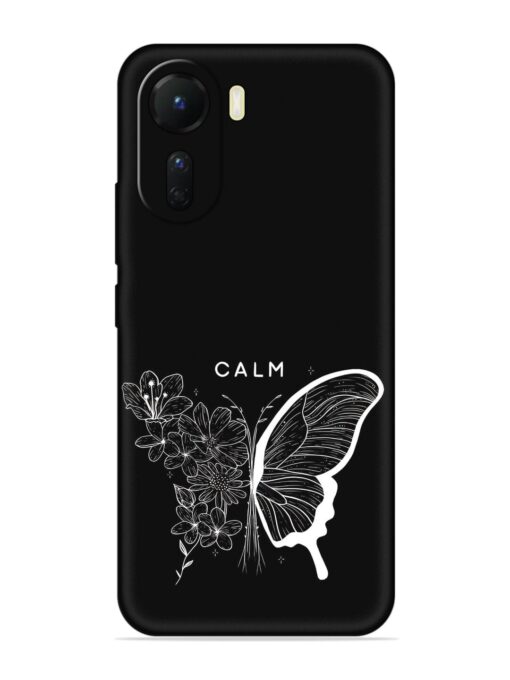 Calm Embossed Soft Silicone Case for Vivo T2X (5G)