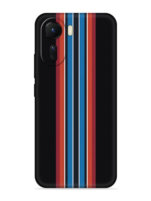 Vertical Strips Embossed Soft Silicone Case for Vivo T2X (5G)