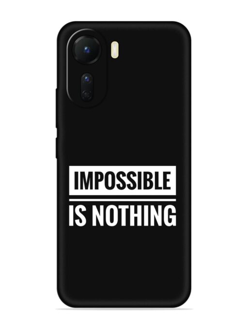 Impossible Is Nothing Embossed Soft Silicone Case for Vivo T2X (5G)