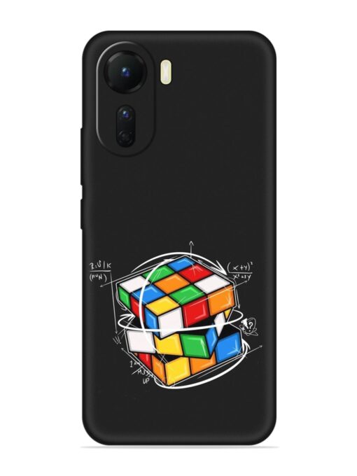 Cubik Vector Embossed Soft Silicone Case for Vivo T2X (5G)