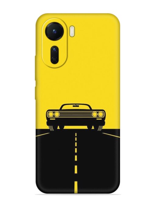 Classic Car Embossed Soft Silicone Case for Vivo T2X (5G)