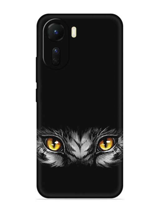 Scary Eye Embossed Soft Silicone Case for Vivo T2X (5G)