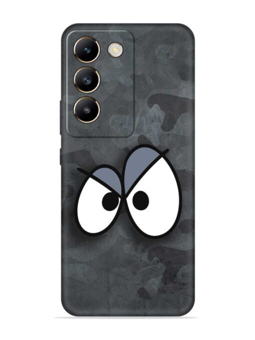 Big Eyes Night Mode Embossed Soft Silicone Case for Vivo T3 (5G) Zapvi