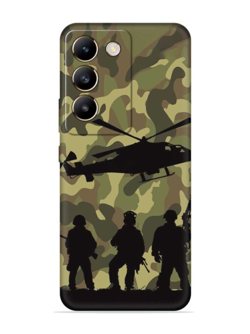 Army Heros Embossed Soft Silicone Case for Vivo T3 (5G)