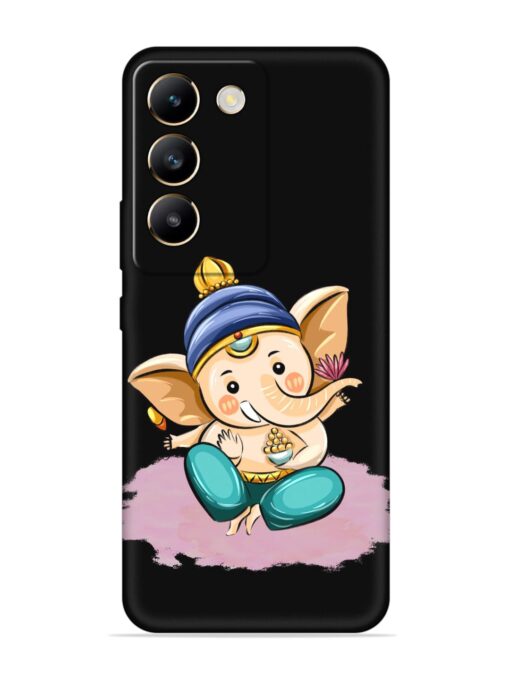 Bal Ganesh Vector Art Embossed Soft Silicone Case for Vivo T3 (5G) Zapvi