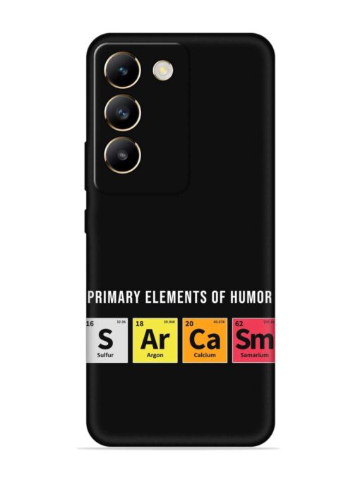 Primary Elements Humor Embossed Soft Silicone Case for Vivo T3 (5G)