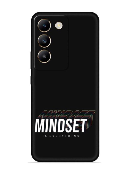 Mindset Everything Slogan Embossed Soft Silicone Case for Vivo T3 (5G)