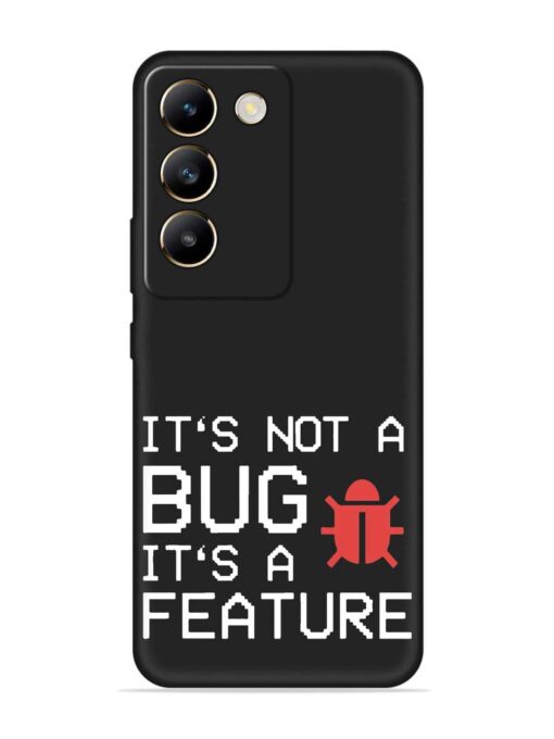 Not Bug Feature Embossed Soft Silicone Case for Vivo T3 (5G)